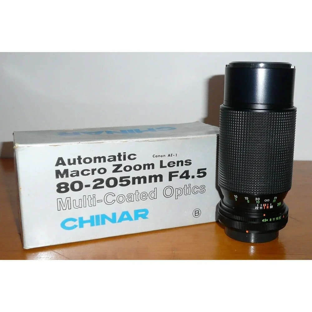 Vintage Chinar for Canon AE-1 ~ 80-205mm f/4.5 Automatic Macro Zoom Lens